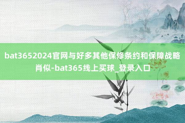 bat3652024官网与好多其他保修条约和保障战略肖似-bat365线上买球_登录入口