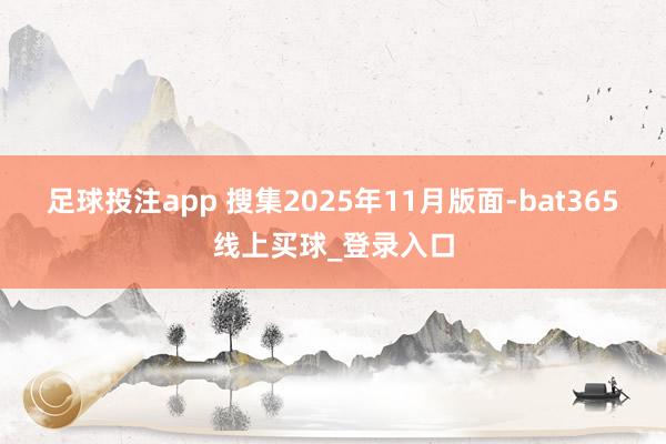 足球投注app 搜集2025年11月版面-bat365线上买球_登录入口